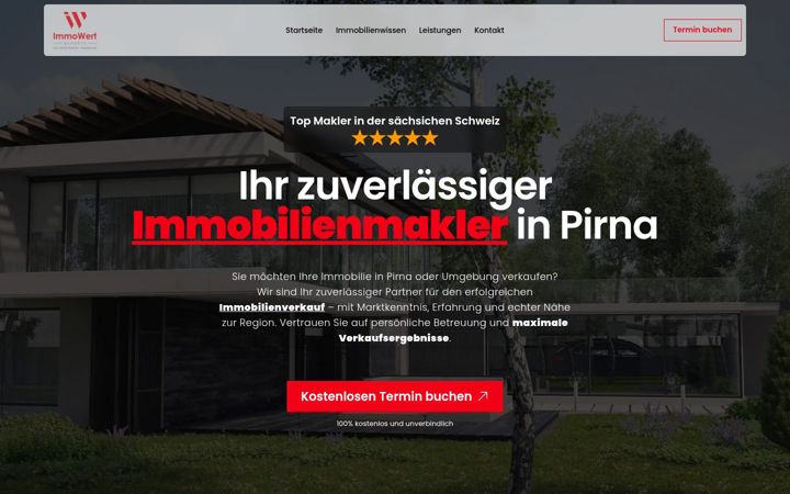 Screenshot of immowert-makler.de