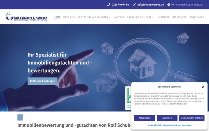 Screenshot of immowert-rs.de