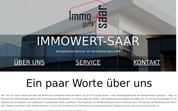 Screenshot of immowert-saar.de