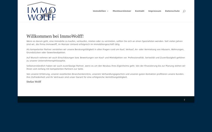 Screenshot of immowolff.de