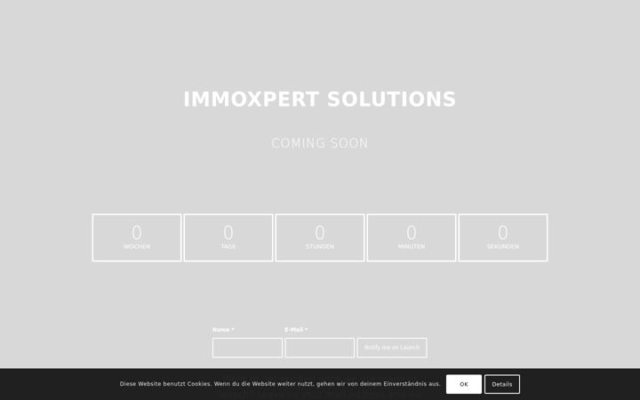 Screenshot of immoxpert-solutions.com