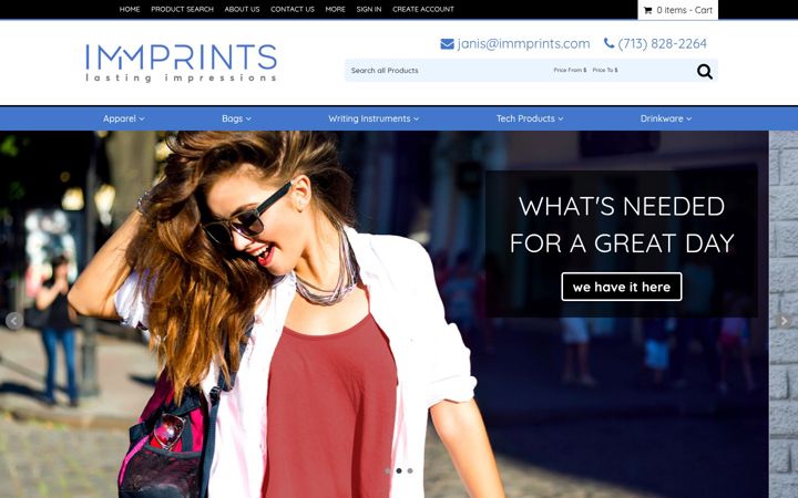 Screenshot di immprints.com