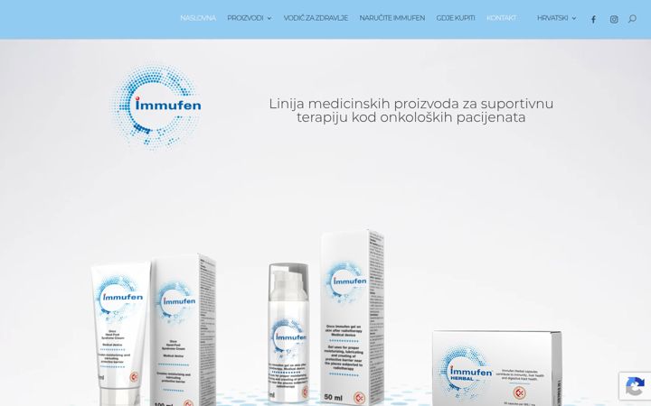 Screenshot of immufen.com