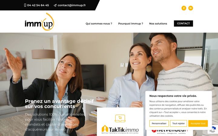 Screenshot of immup.fr