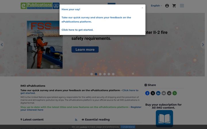 Screenshot ta' imo-epublications.org