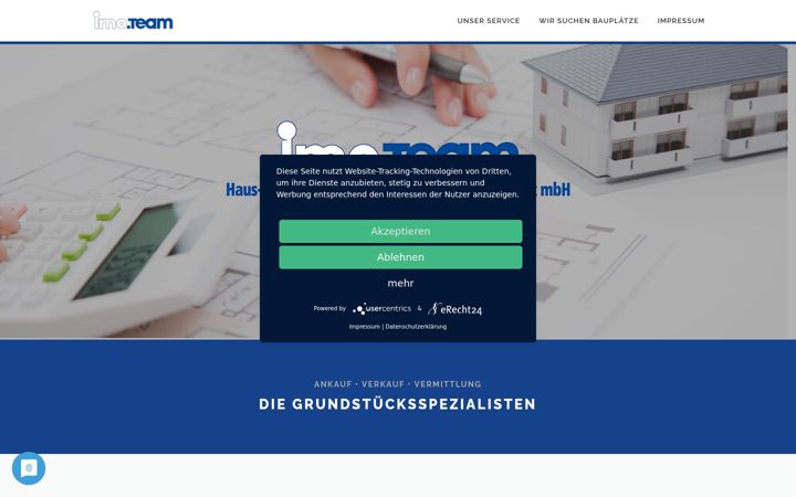 Screenshot of imo-team.de