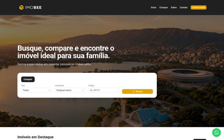 Screenshot of imobee.net