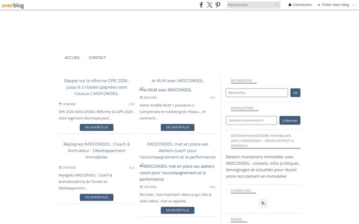 Screenshot of imoconseil-recrutement.com