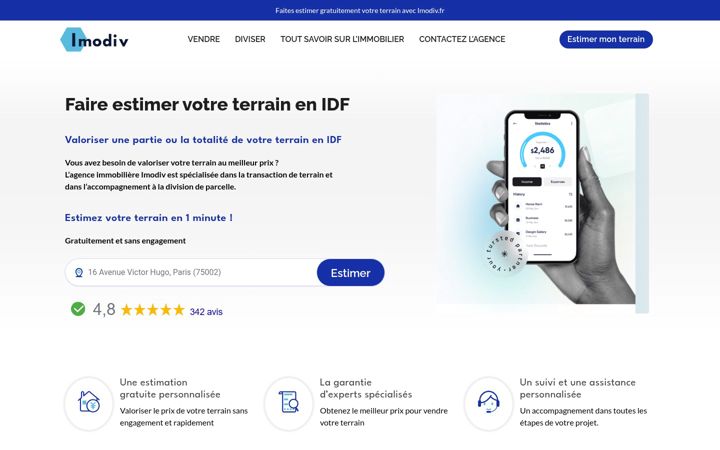 Screenshot of imodiv.fr