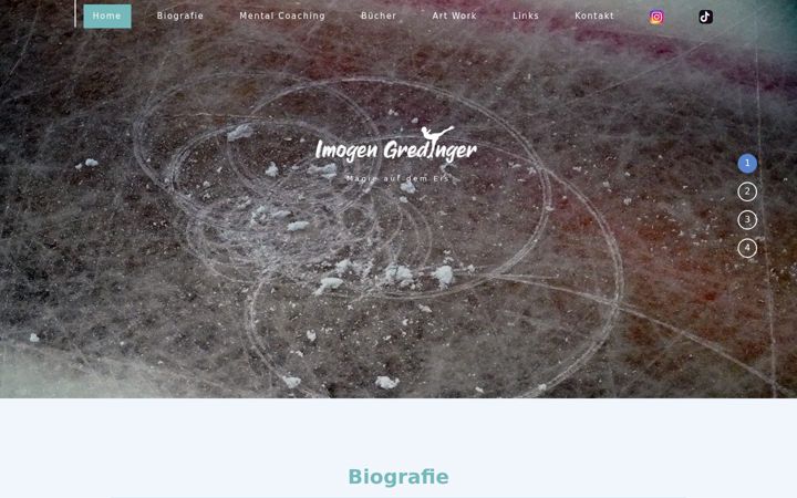 Screenshot of imogengredinger.ch