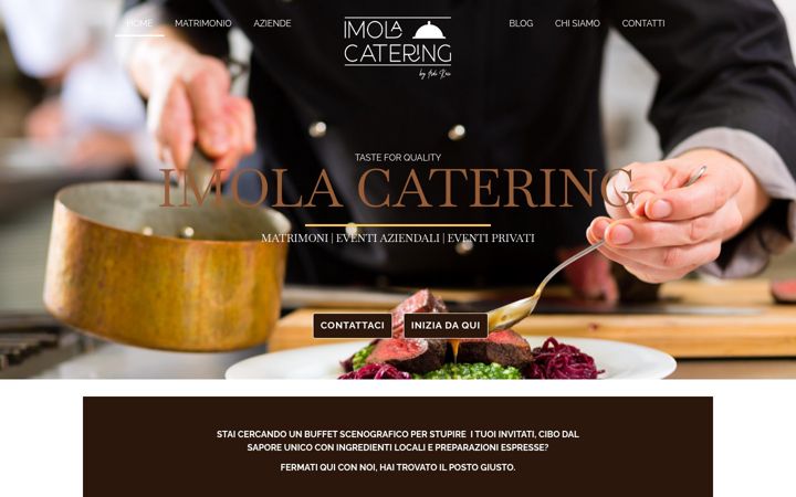 Screenshot of imolacatering.it