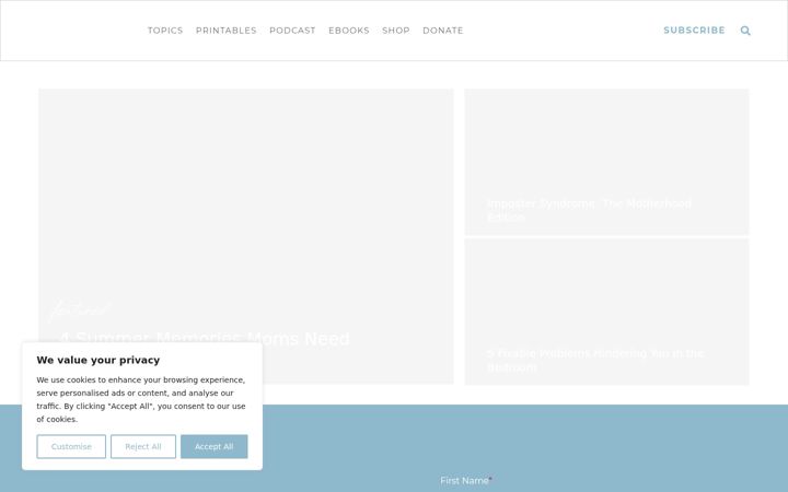 Screenshot of imom.com