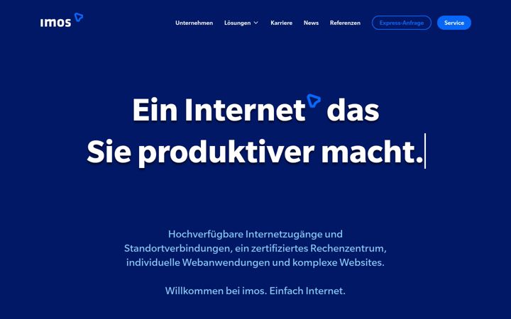 Screenshot of imosnet.de