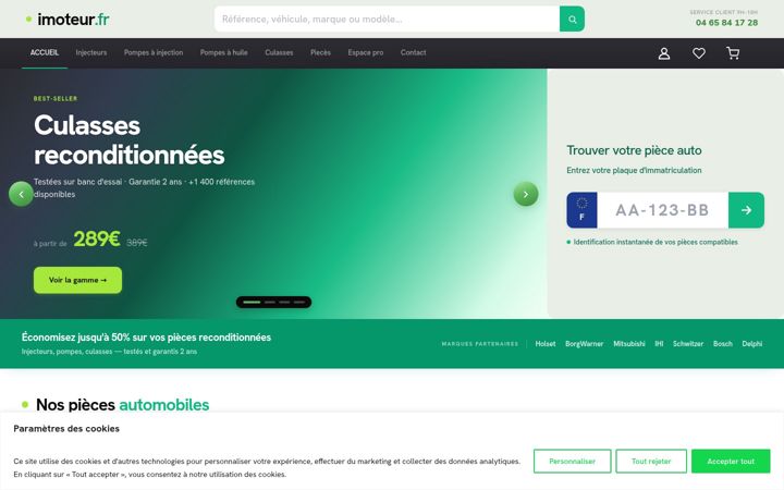 Screenshot of imoteur.fr
