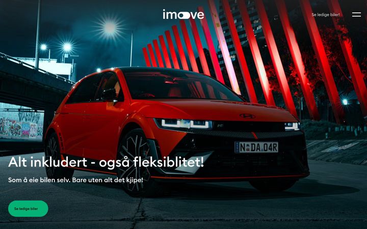 Screenshot of imove.no