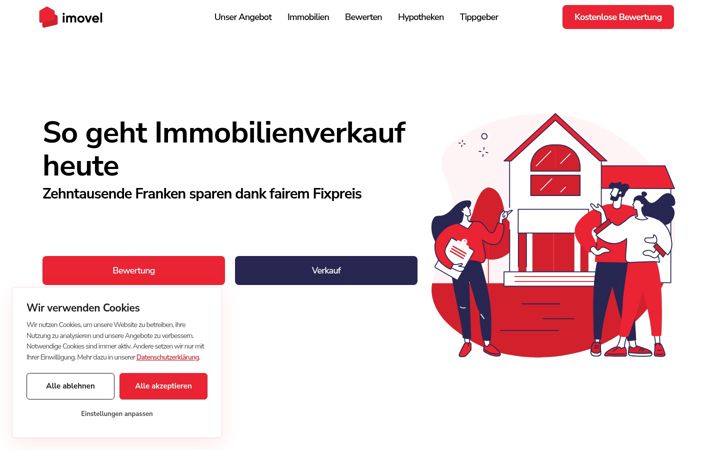 Screenshot of imovel.ch