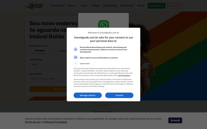 Screenshot of imovelguide.com.br