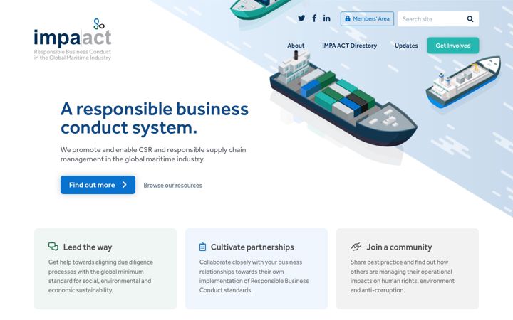 Screenshot of impa-act.org