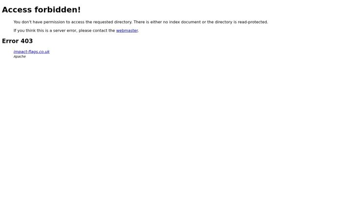 Screenshot of impact-flags.co.uk