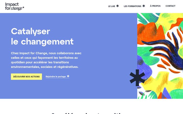 Screenshot of impact-for-change.com