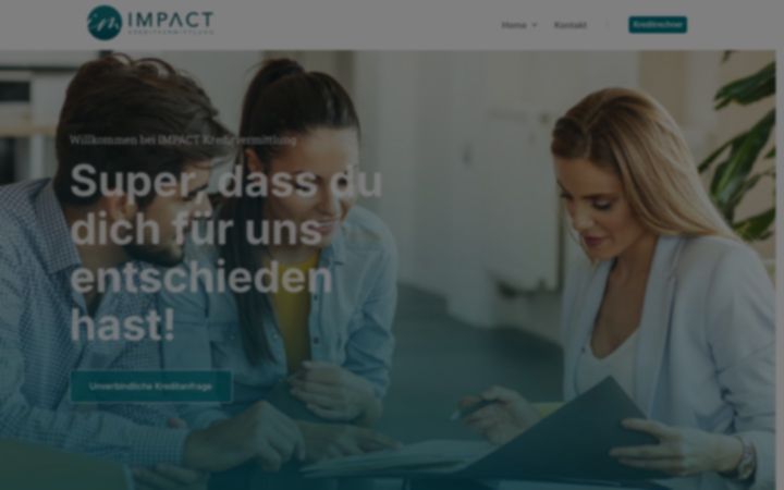 Screenshot of impact-kreditvermittlung.de
