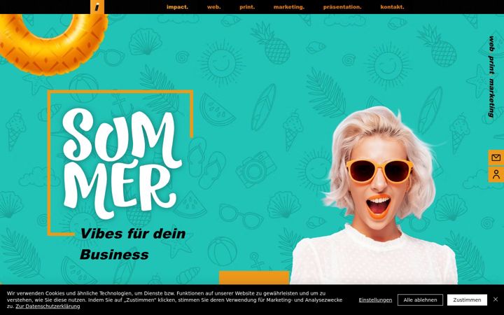 Screenshot of impact-marketing.at