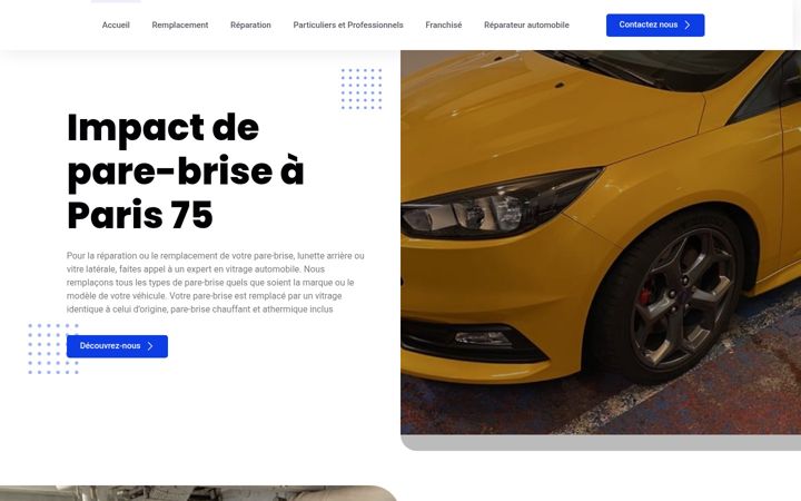 Screenshot of impact-pare-brise-paris.fr