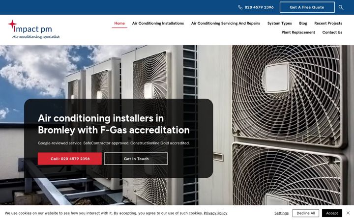 Screenshot of impact-pm.co.uk