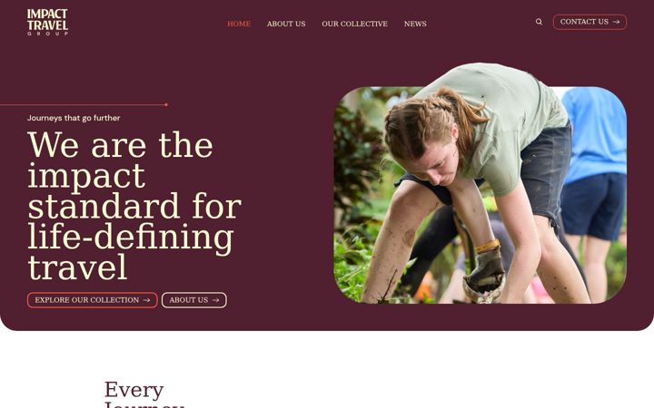 Screenshot of impact-travel-group.com