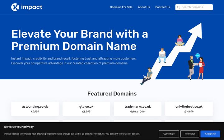 Screenshot of impact.co.uk