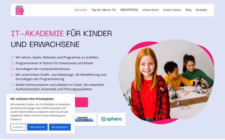 Screenshot of impactacademies.at