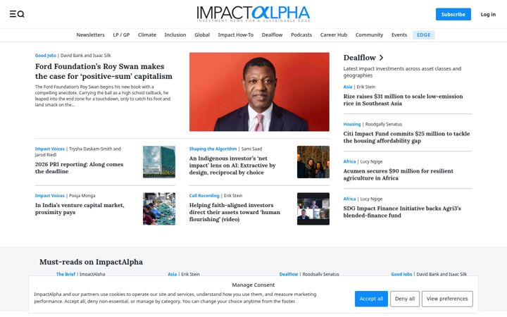 Screenshot di impactalpha.com