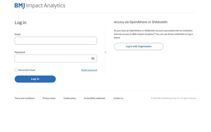 Screenshot of impactanalytics.bmj.com