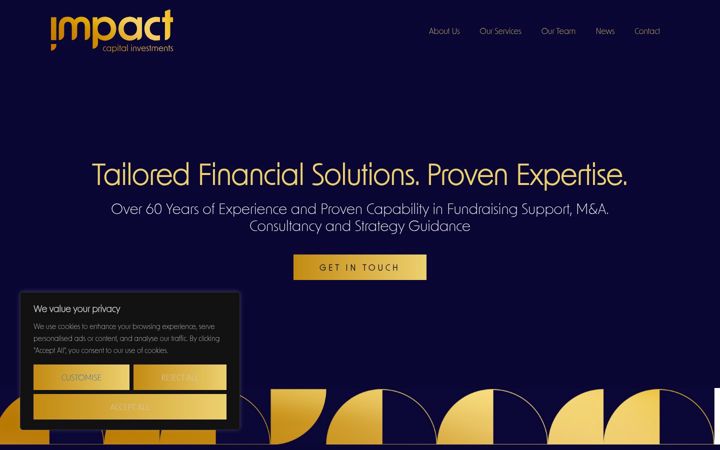 Screenshot of impactcap.co.uk
