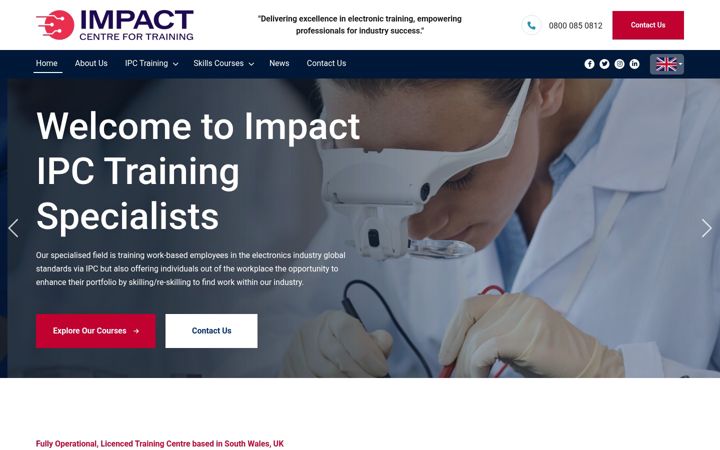 Screenshot of impactcts.com