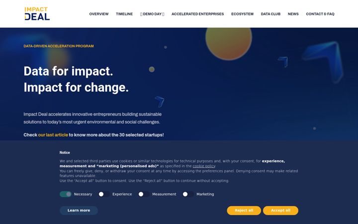 Screenshot of impactdeal.eu