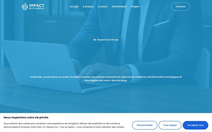 Screenshot of impactecogroup.ch