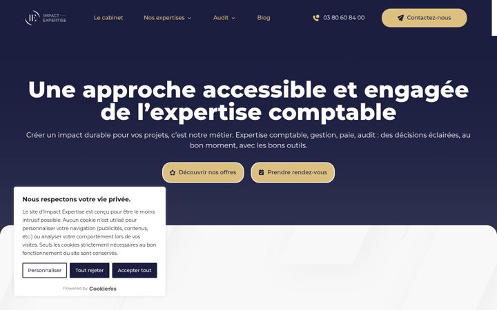 Screenshot of impactexpertise.fr