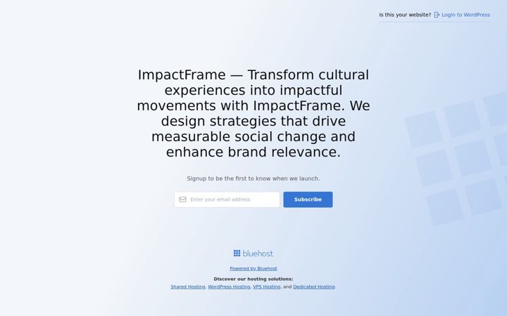 Screenshot of impactframe.org