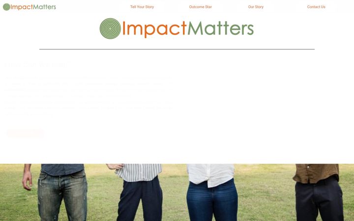 Screenshot stránky impactmatters.org.uk