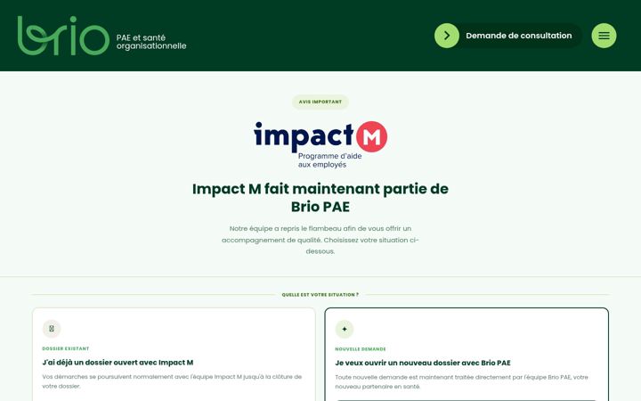Screenshot of impactmauricie.com