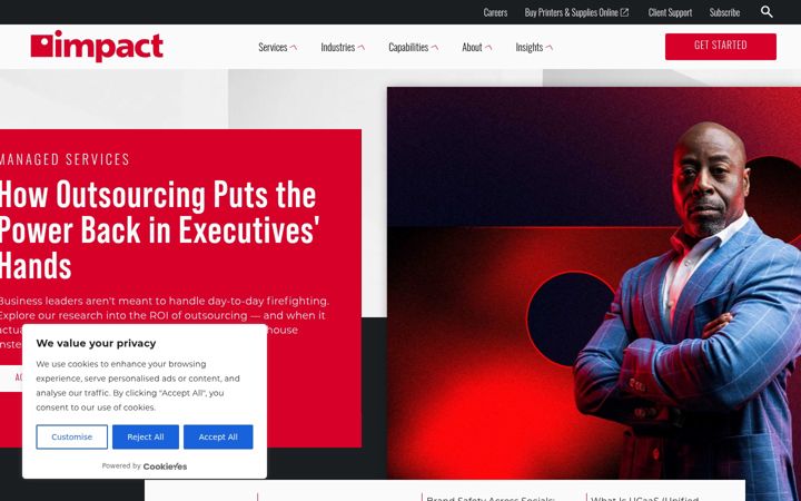 Screenshot of impactnetworking.com