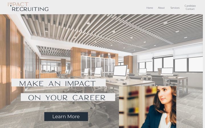 Screenshot of impactrecruitingllc.com