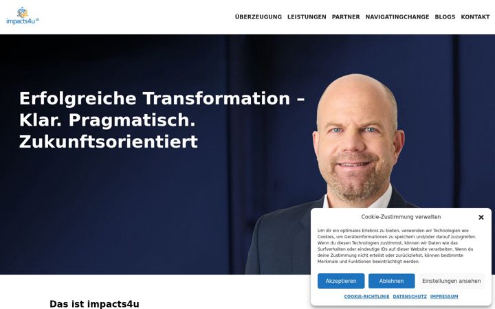 Screenshot of impacts4u.com