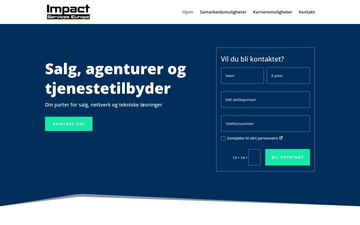 Screenshot of impactserviceseurope.com