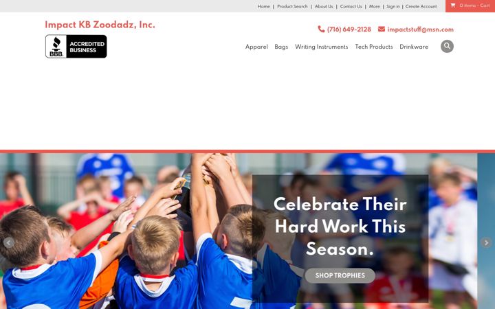 Screenshot of impactstuff.com