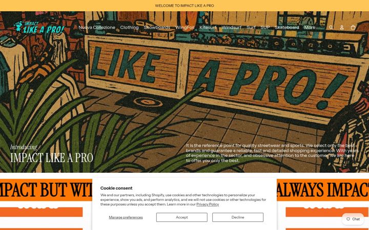 Screenshot of impactsurf.com