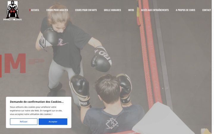Screenshot of impacttournai.be