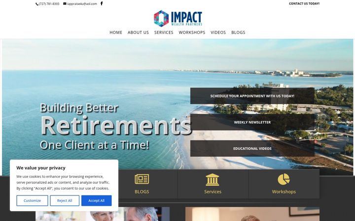 Screenshot of impactwealthpartners.com