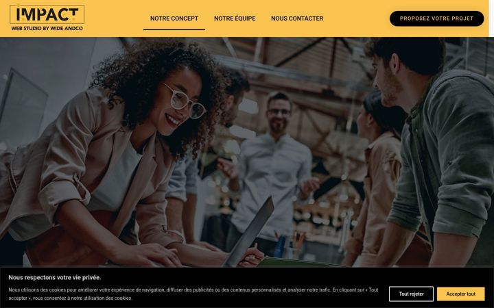 Screenshot of impactwebstudio.com